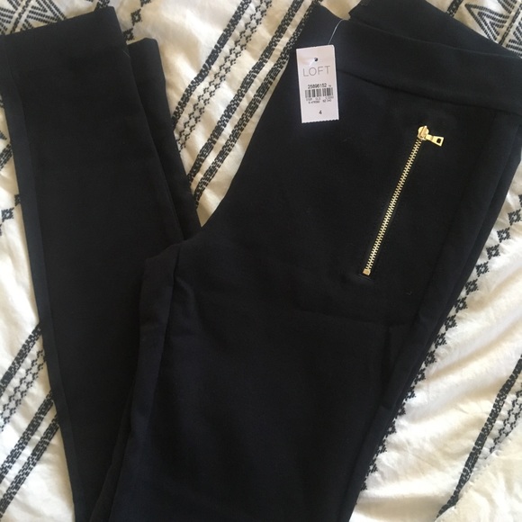 NWT Loft Olive Green & Black dress leggings - Picture 6 of 8